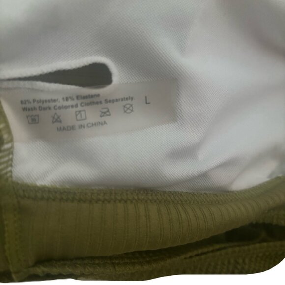 Green Strappy Cutout Tankini/Bikini Swimsuit - Picture 5 of 5